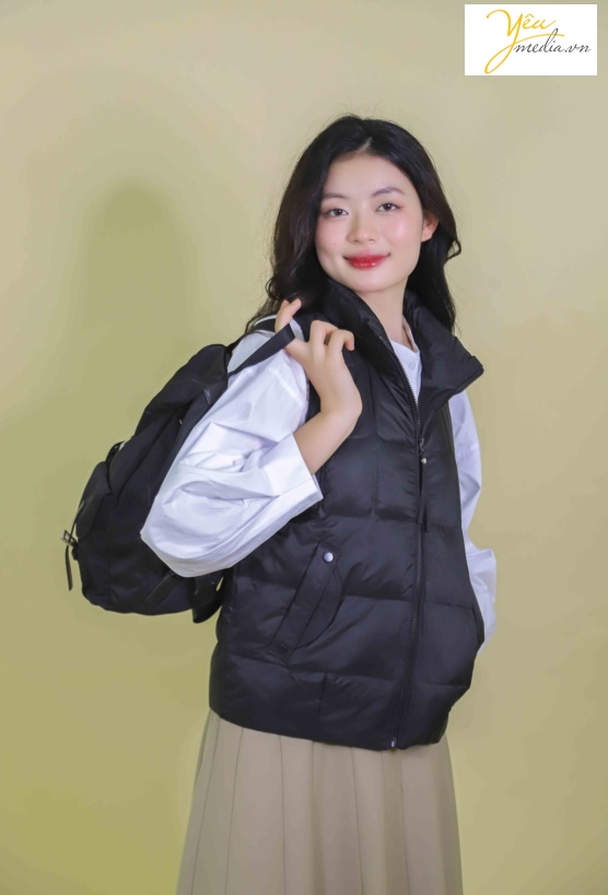 Bộ ảnh chụp thời trang áo phao tại hàng đào