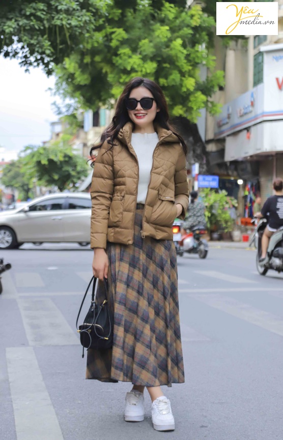 Bộ ảnh chụp thời trang áo phao tại hàng đào