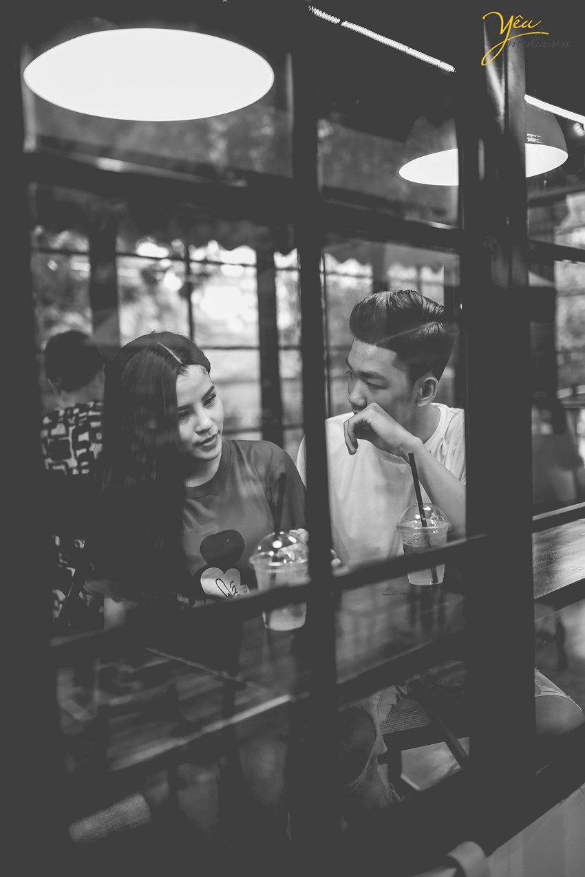 chụp ảnh cưới ở quán cà phê hà nội