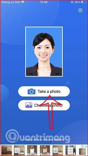 Hướng dẫn tự chụp ảnh thẻ bằng điện thoại