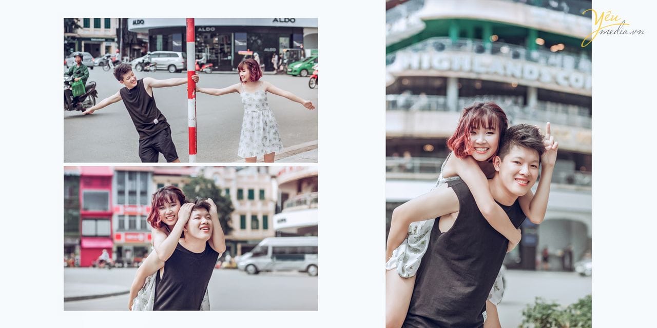 tạo hình vô cùng dễ thương, hạnh phúc