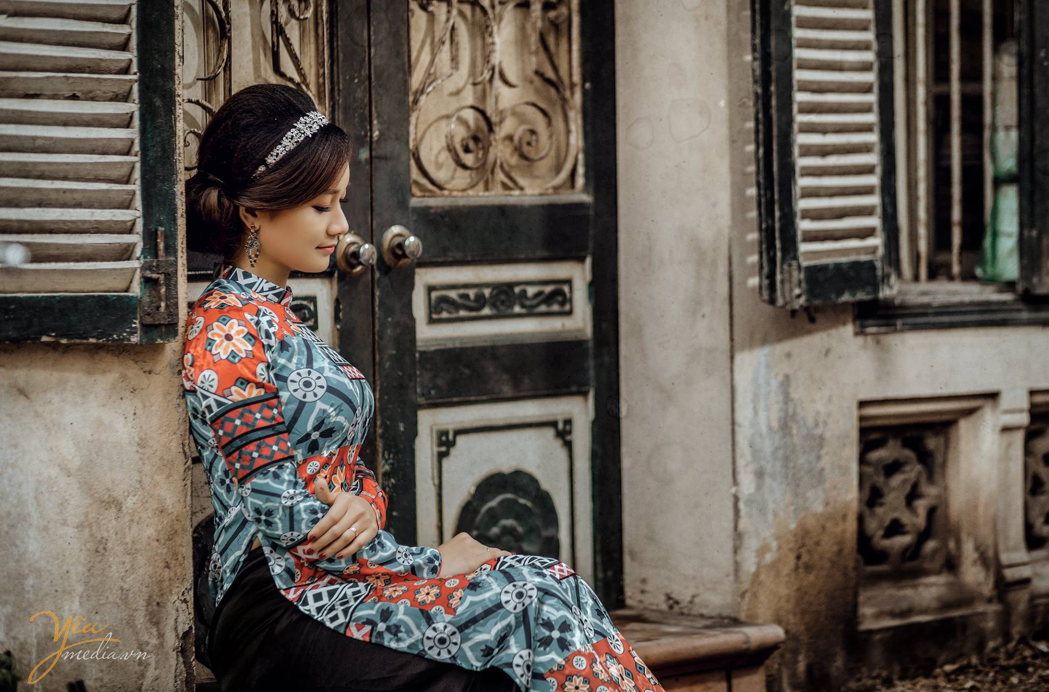 chụp ảnh áo dài cô ba Sài Gòn