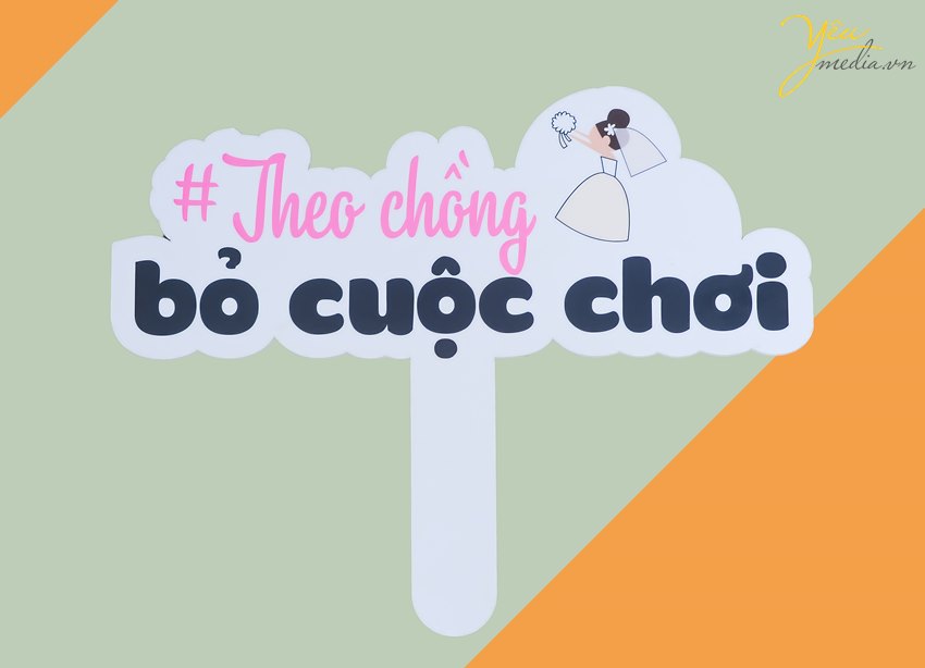 Cho thuê Hashtag cầm tay "Theo chồng bỏ cuộc chơi"