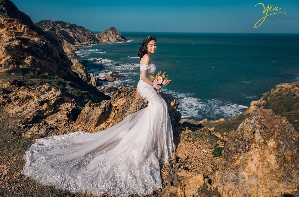 chụp hình cưới ở biển quy nhơn đẹp nhất