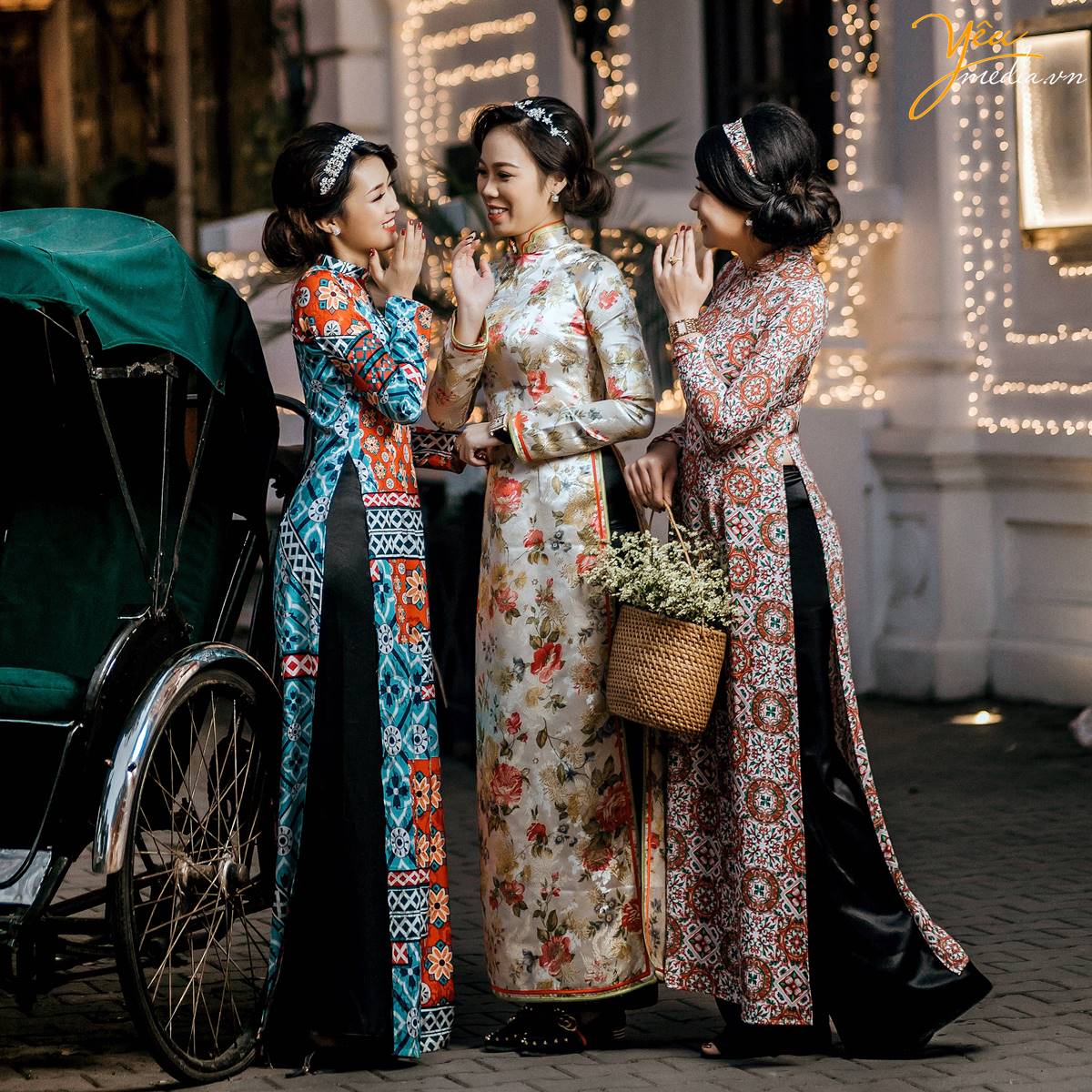 chụp ảnh áo dài Tết