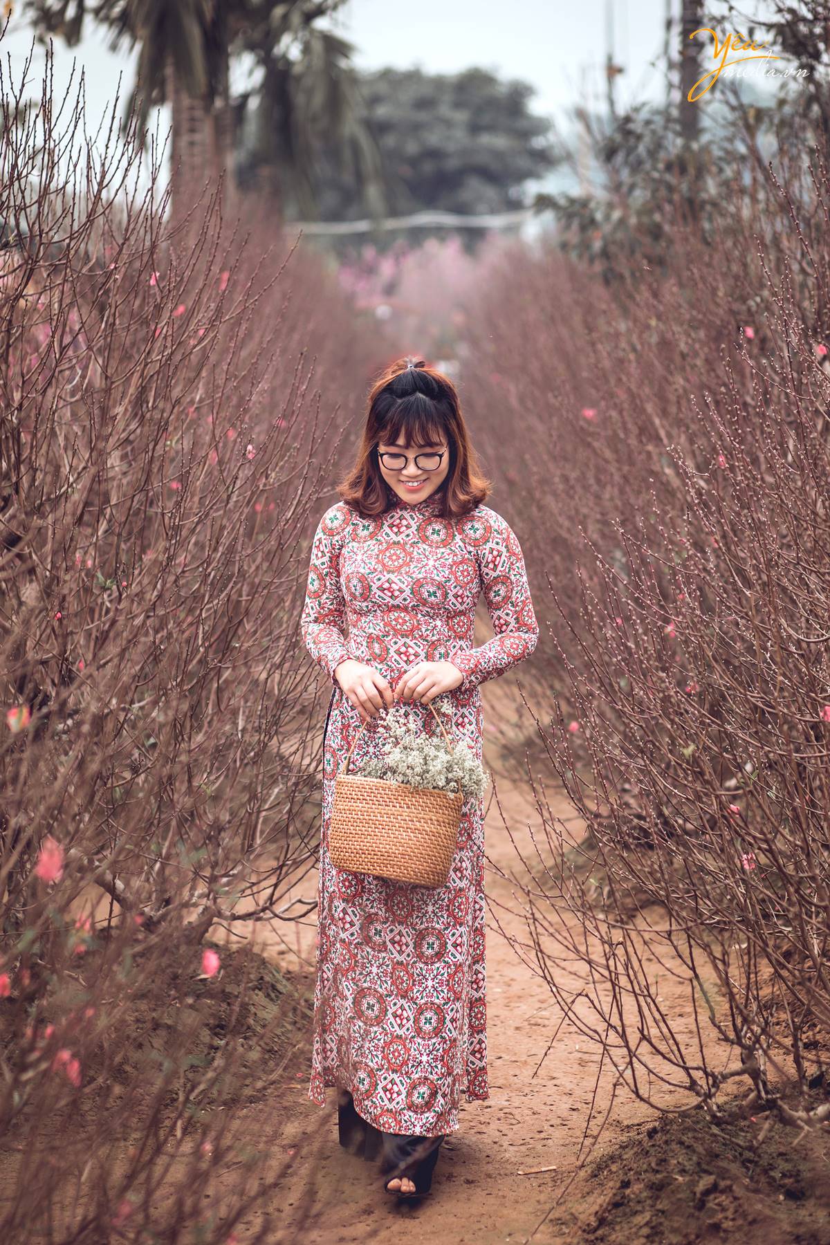 chụp ảnh áo dài Tết