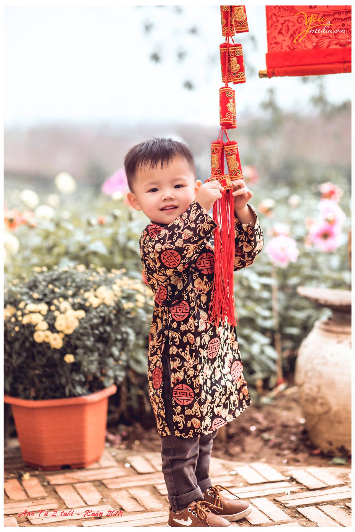 chụp ảnh áo dài Tết