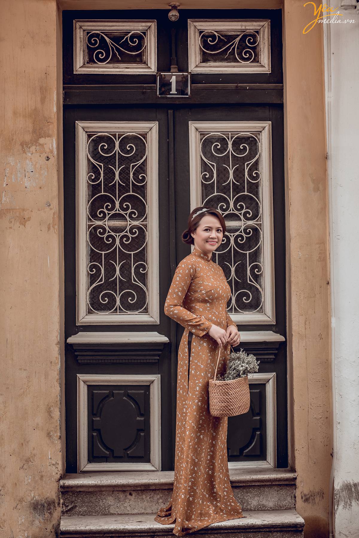 chụp ảnh áo dài Tết