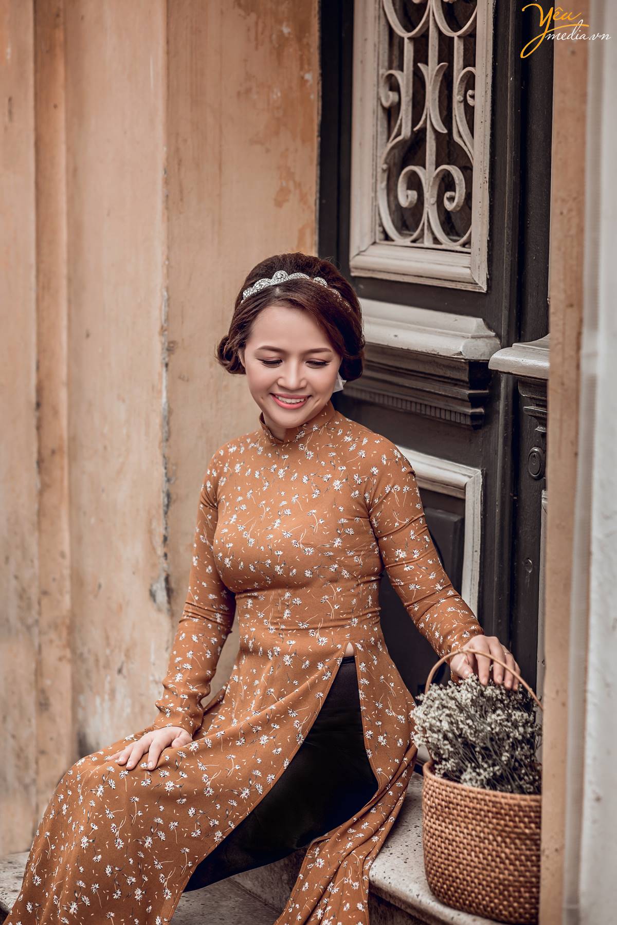 chụp ảnh áo dài Tết