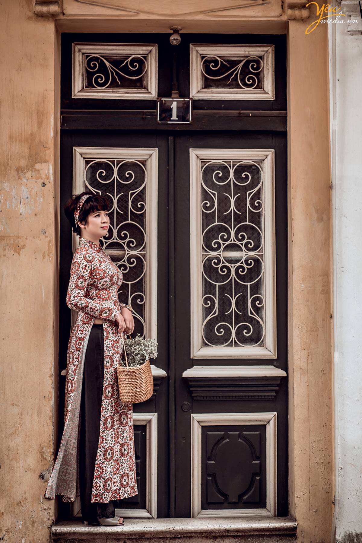 chụp ảnh áo dài Tết