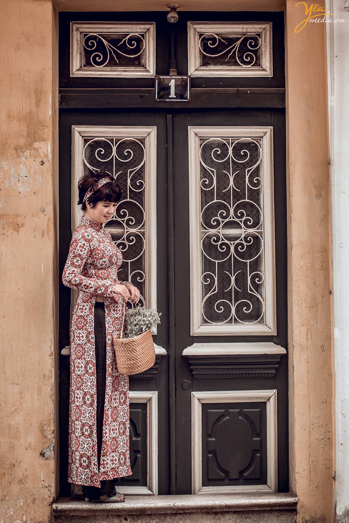 chụp ảnh áo dài Tết