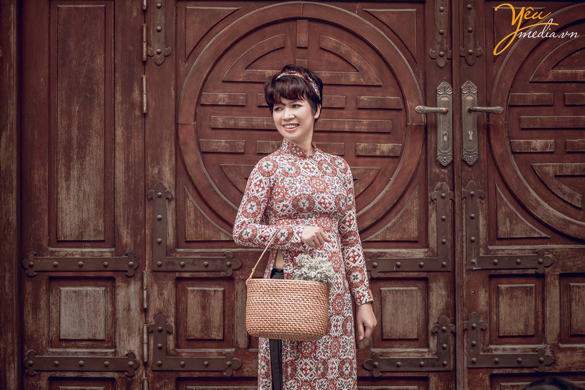 chụp ảnh áo dài Tết