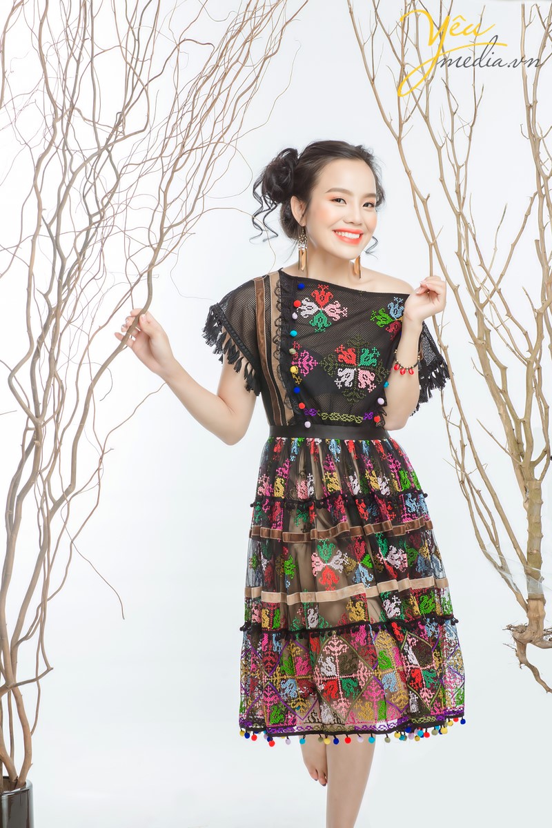 chụp ảnh phong cách cô gái dân tộc cho sèn hoàng mỹ lam