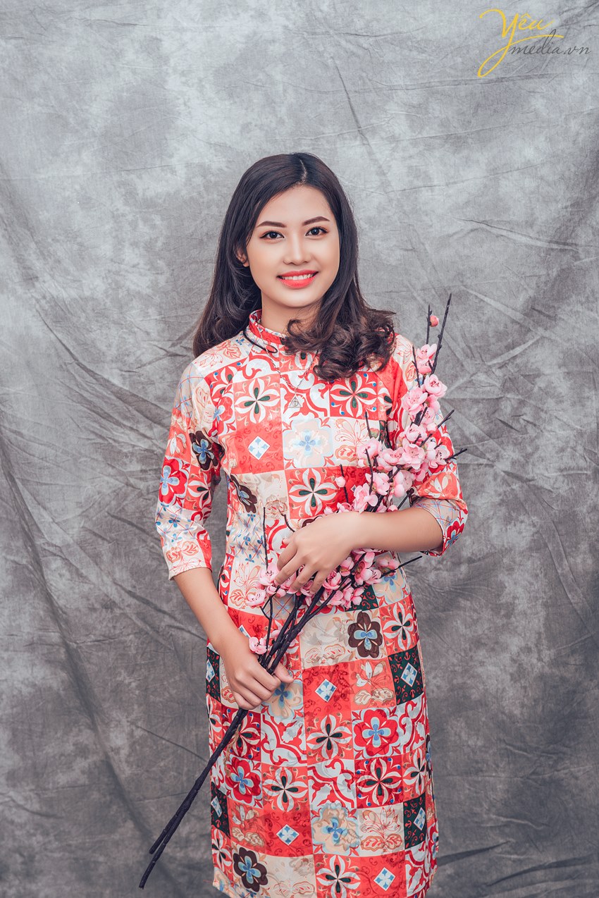 bộ ảnh phong cách áo dài tết tại hà nội