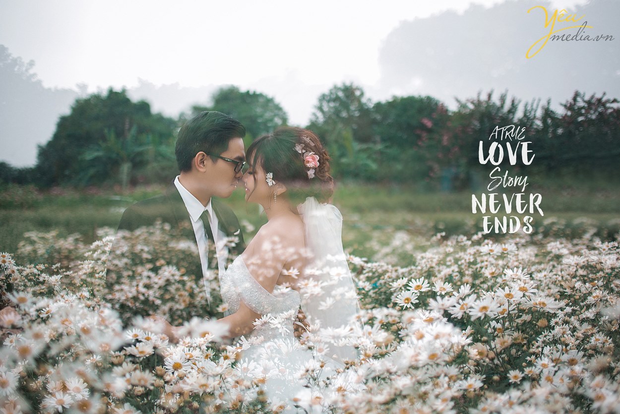 hình cưới ảnh ở cúc họa mi vườn long biên nhật tân