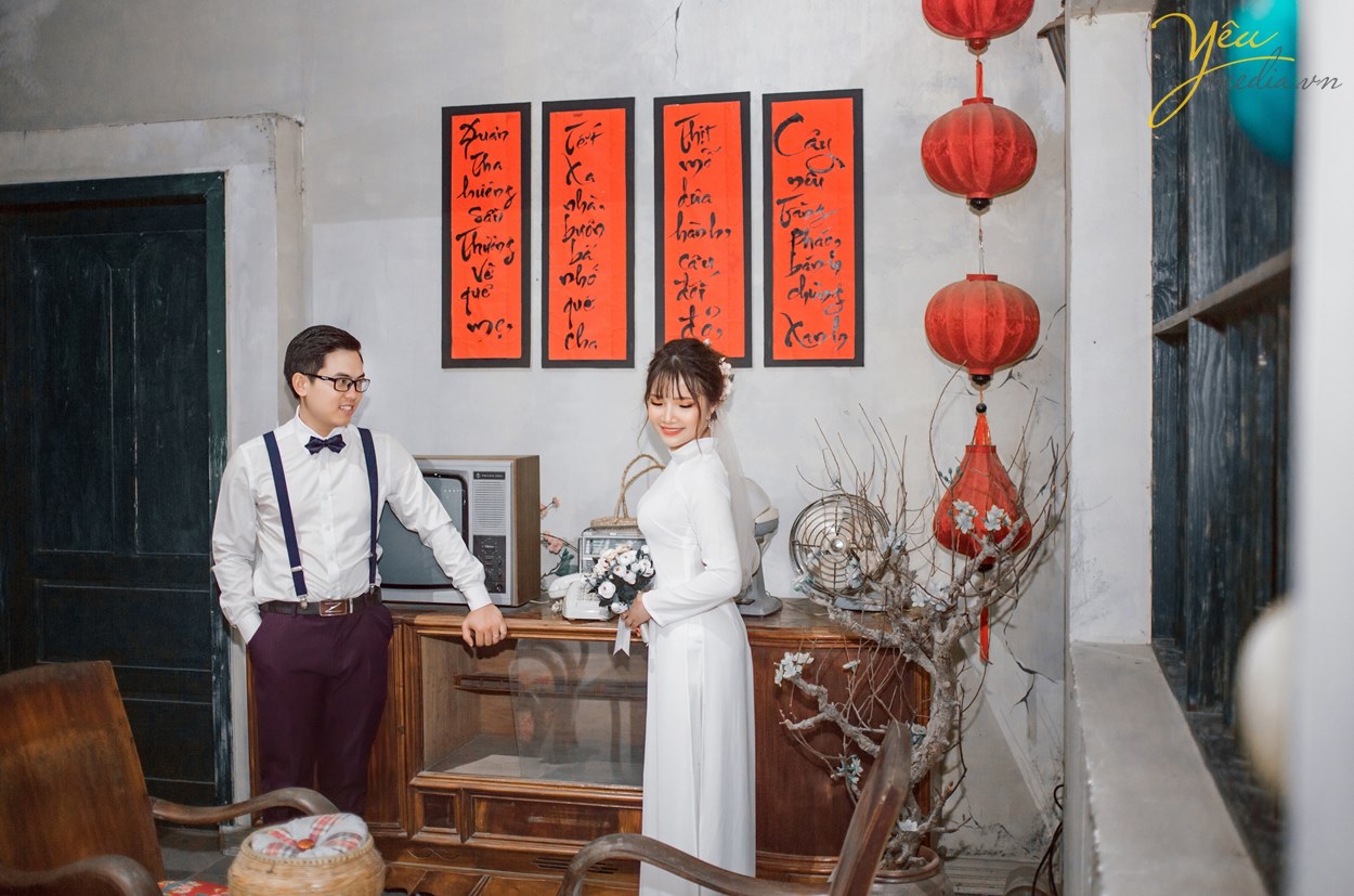 ảnh cưới dạng truyền thống chụp ở smile ville hà nội
