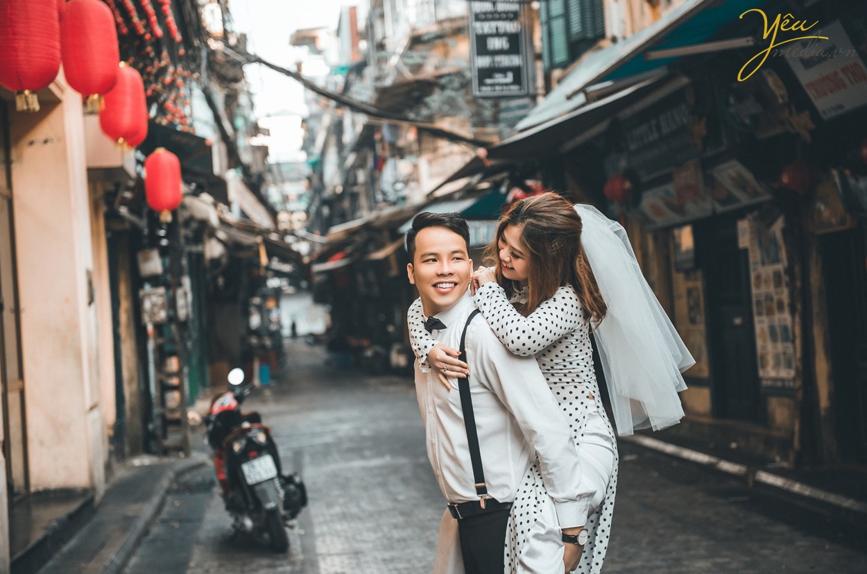album ảnh cưới đẹp nhất chụp ở ngõ phố cổ