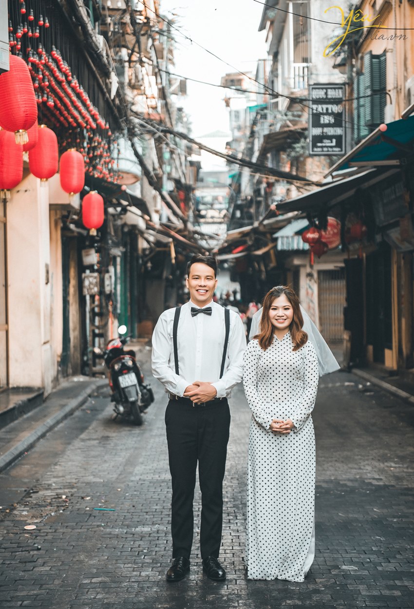 chụp ảnh cưới đẹp ở phố cổ lương ngọc quyến hà nội