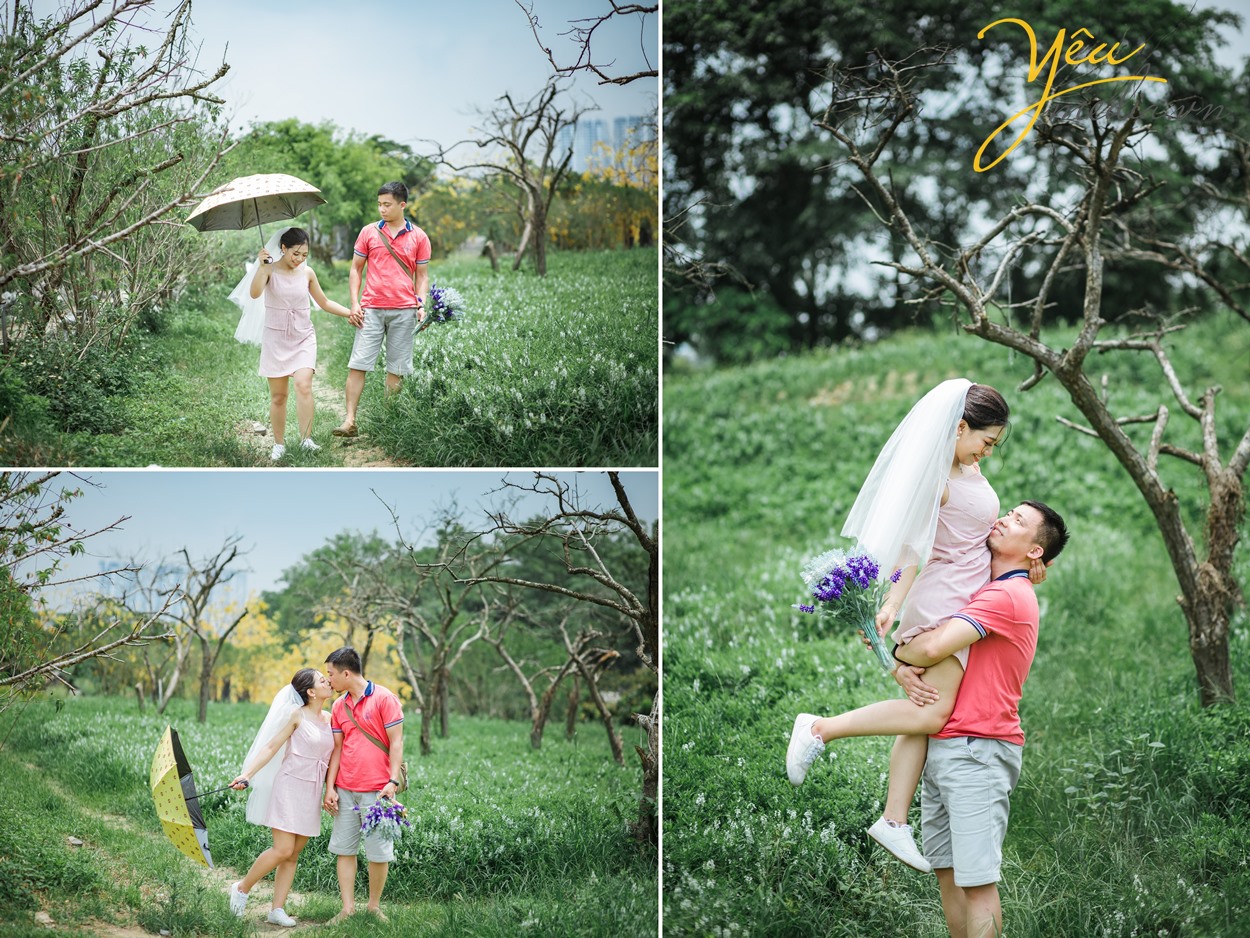 chụp ảnh cưới tự nhiên ở rừng hà nội