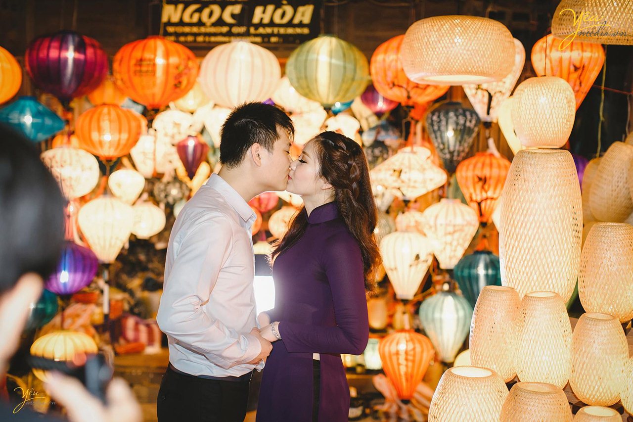 chụp ảnh cưới hội an ban đêm