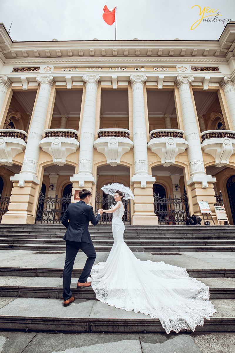 chụp ảnh cưới ở nhà hát lớn hà nội