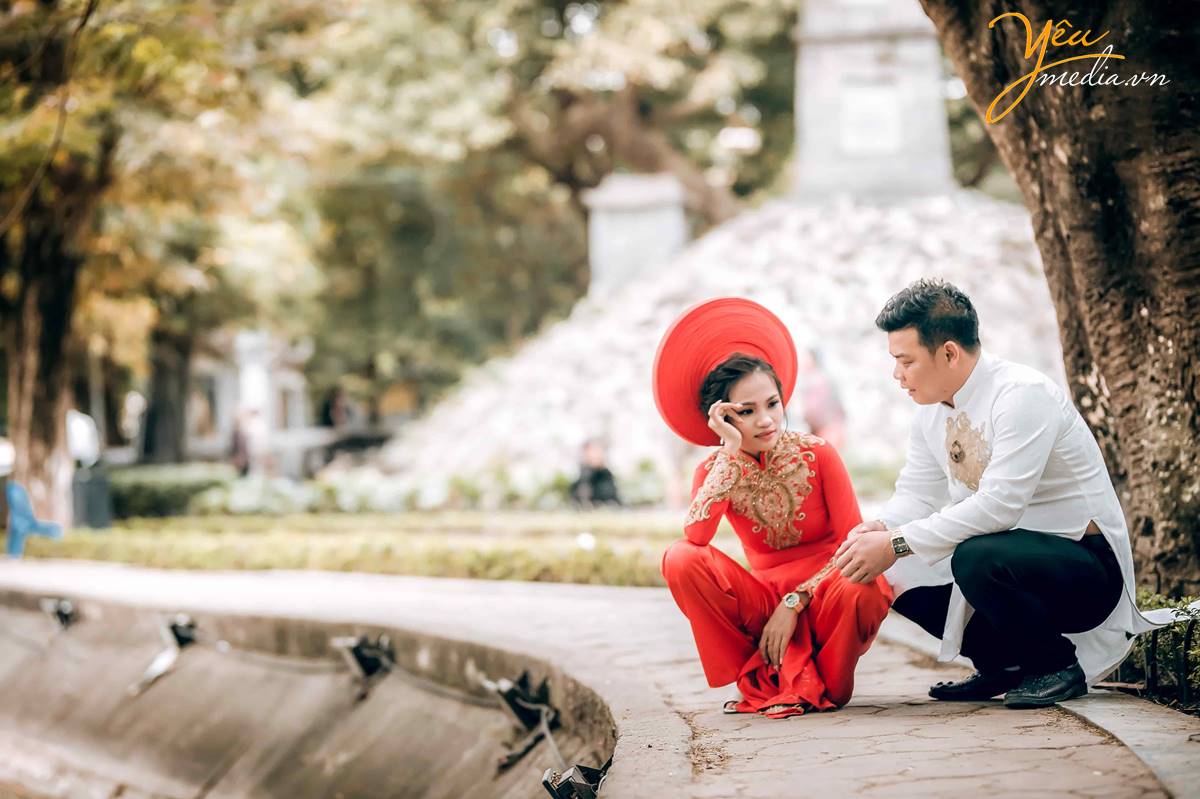 chụp ảnh cưới ở Bờ Hồ