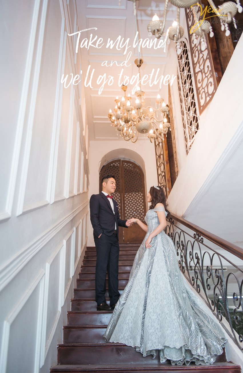 ảnh cưới chụp ở lâu đài đẹp sang trọng