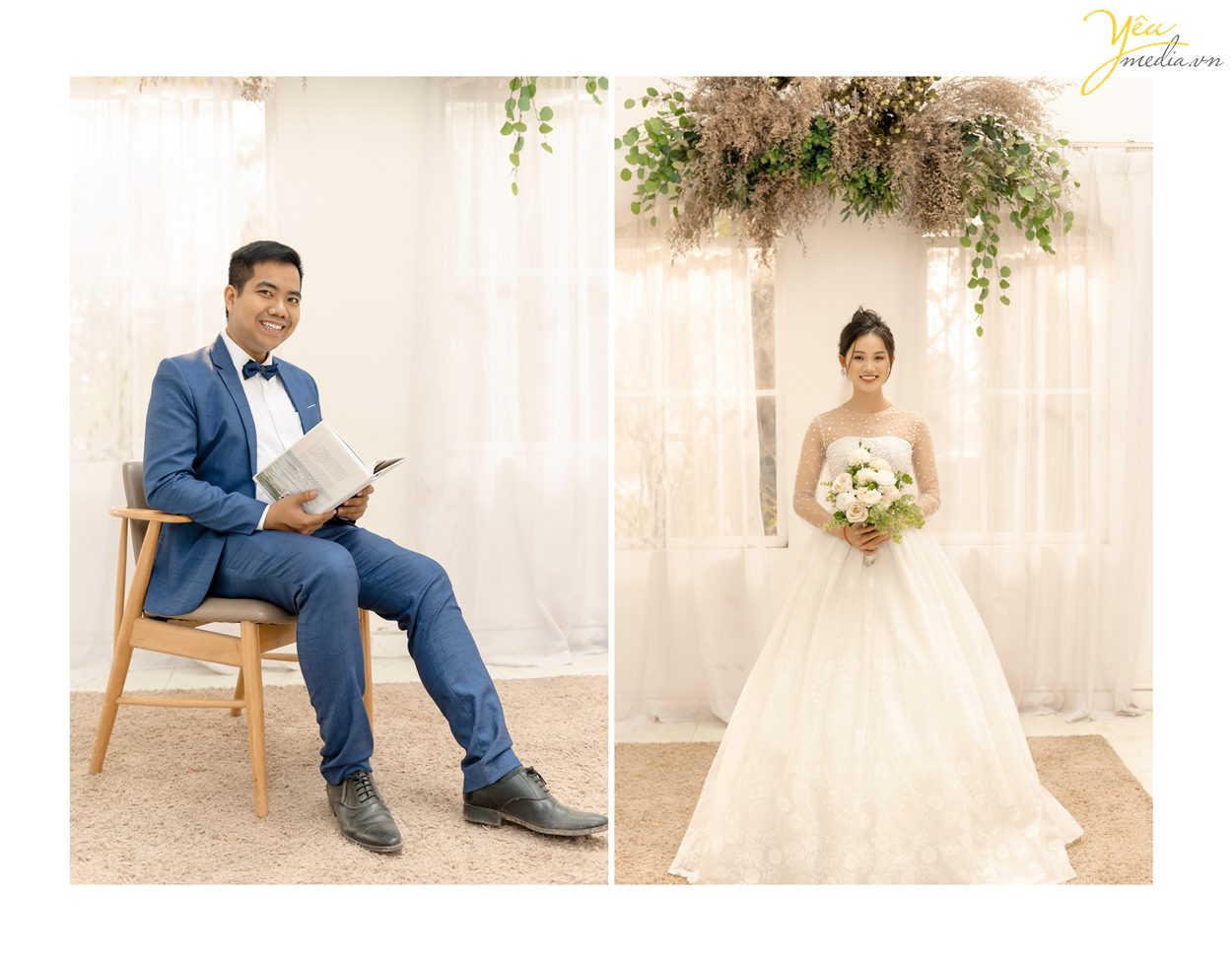Album hình cưới đẹp chụp ở Thảo nguyên hoa và cầu Long Biên màu đẹp wedding trong vắt hàn quốc
