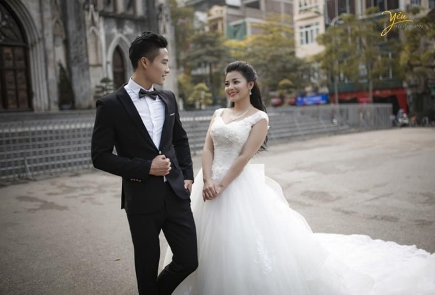 Chụp ảnh cưới ở nhà thờ lớn Hà Nội