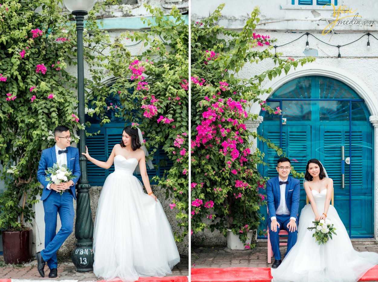 Chụp ảnh cưới ở con đường ven hồ và bến thuyền hồ tây ở Hà Nội được rất nhiều cặp đôi yêu thích. Ở Hồ tây có những góc chụp độc đáo và lãng mạn, đó là con đường lát gạch ven hồ Tây, đó là bến thuyền đầy thơ mộng. Chụp ảnh cưới ở Hồ Tây sẽ mang đến cho các cặp đôi những phút giây hạnh phúc và những bức ảnh vô cùng tuyệt đẹp. Hồ Tây là một trong những hồ rộng lớn và đẹp nhất Hà Nội. Bạn có thể đến với Hồ Tây bằng oto, xe máy, taxi hay xe buyt. Tuy nhiên HongKong Studio khuyên bạn nên đi tới đây bằng xe máy, vì nếu đi bằng oto hoặc taxi, bạn sẽ khó lòng cảm nhận được vẻ mênh mông bát ngát và không khí trong lành ở đây. Đến với Hồ Tây, bạn sẽ bắt gặp rất nhiều góc chụp đẹp bên con đường ven hồ và bến thuyền Hồ Tây. Chúng tuy không sang trọng như những khu nhà biệt thự với kiến trúc độc đáo, chúng cũng không xinh xắn, ngọt ngào như những ngôi nhà gỗ nằm bên giàn hoa tigon mà bạn sẽ bắt gặp khi đi dạo một vòng quanh hồ. Ở con đường ven hồ bên bến thuyền Hồ Tây toát lên vẻ mộc mạc những lại vô cùng quyến rũ. Bạn sẽ không ít hơn một lần tưởng tượng đang đi dưới con đường tình yêu như trong những bộ phim tình cảm Hàn Quốc.