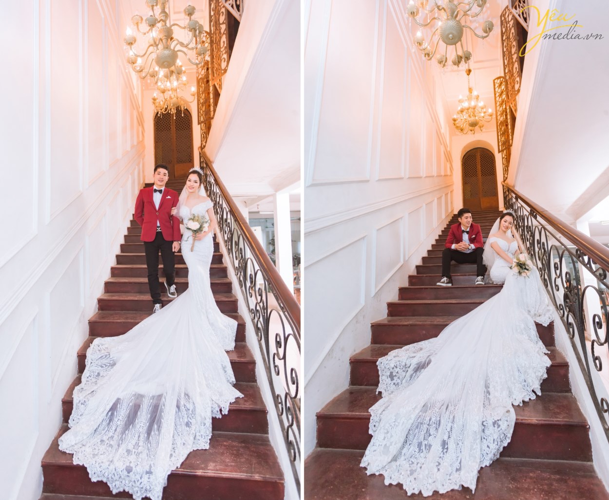 Địa điểm chụp ảnh là yếu tố quyết định giúp bạn có được những khung ảnh đẹp hay không. Với cái nắng gay gắt của mùa hè, khi chụp ngoại cảnh thì nên chọn những nơi có nhiều cây xanh và bóng mát. Còn những địa điểm chụp ảnh tại studio, phim trường thì bạn không cần phải lo lắng gì nhiều về thời tiết này.  Các phim trường chụp ảnh cưới thường là điểm dừng chân đầu tiên của các cặp đôi khi hè về. Với nhiều khung cảnh khác nhau, bạn chẳng cần đi bất kì đâu cũng có thể ghi lại những bộ ảnh cưới độc đáo, riêng biệt. Đặc biệt vào mùa hè, các phim trường này thường khá mát mẻ, giúp các cặp đôi có thể đẩy lùi cái nắng oi nồng.