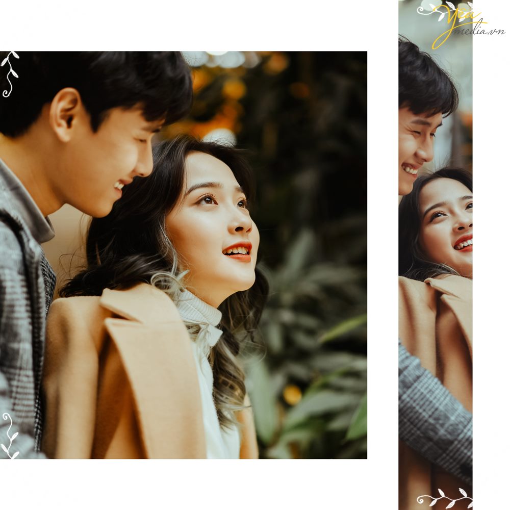 Album ảnh cưới khổ vuông chụp tại phim trường Milimet và Complex 01