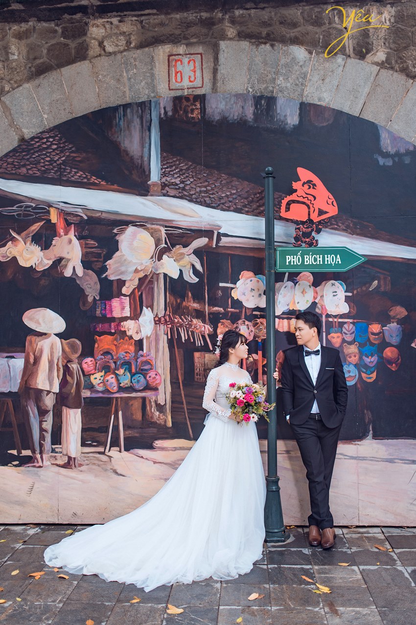 chụp ảnh album cưới phố bích họa phùng hưng