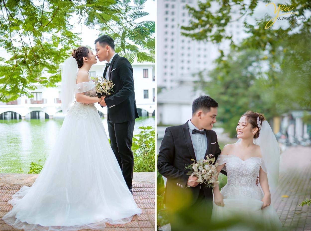 Những phim trường chụp ảnh cưới đẹp ở Hà Nội thích hợp với những bạn không có nhiều thời gian, không thích di chuyển nhiều, bụi & nắng… Bạn sẽ được chụp những bức hình mang đậm phong cách Hàn Quốc.  Trong đó phim trường Santorini được nhiều bạn trẻ ưa chuộng chụp hình trong mùa thu mát mẻ. Đặc biệt như cặp đôi Được - Hương tại Hà Nội, đã lựa chọn gói Santorini 2 để có thêm các khung cảnh chụp nội thành đầy sự lãng mạn và tự nhiên cùng ekip của Yêu Media.