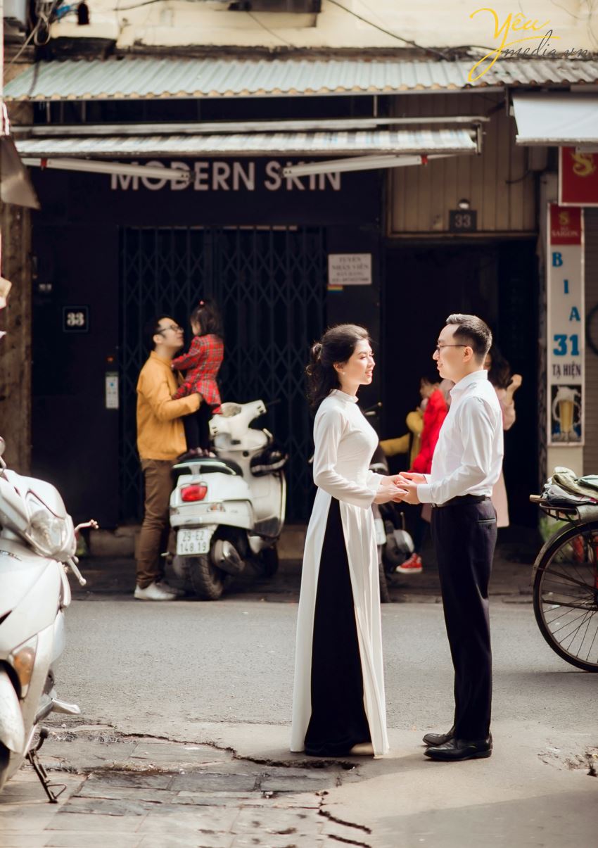 Album ảnh cưới chụp tại quán cà phê Ban Công - Hanoi Hanoi - phim trường: cặp Minh - Tuyết