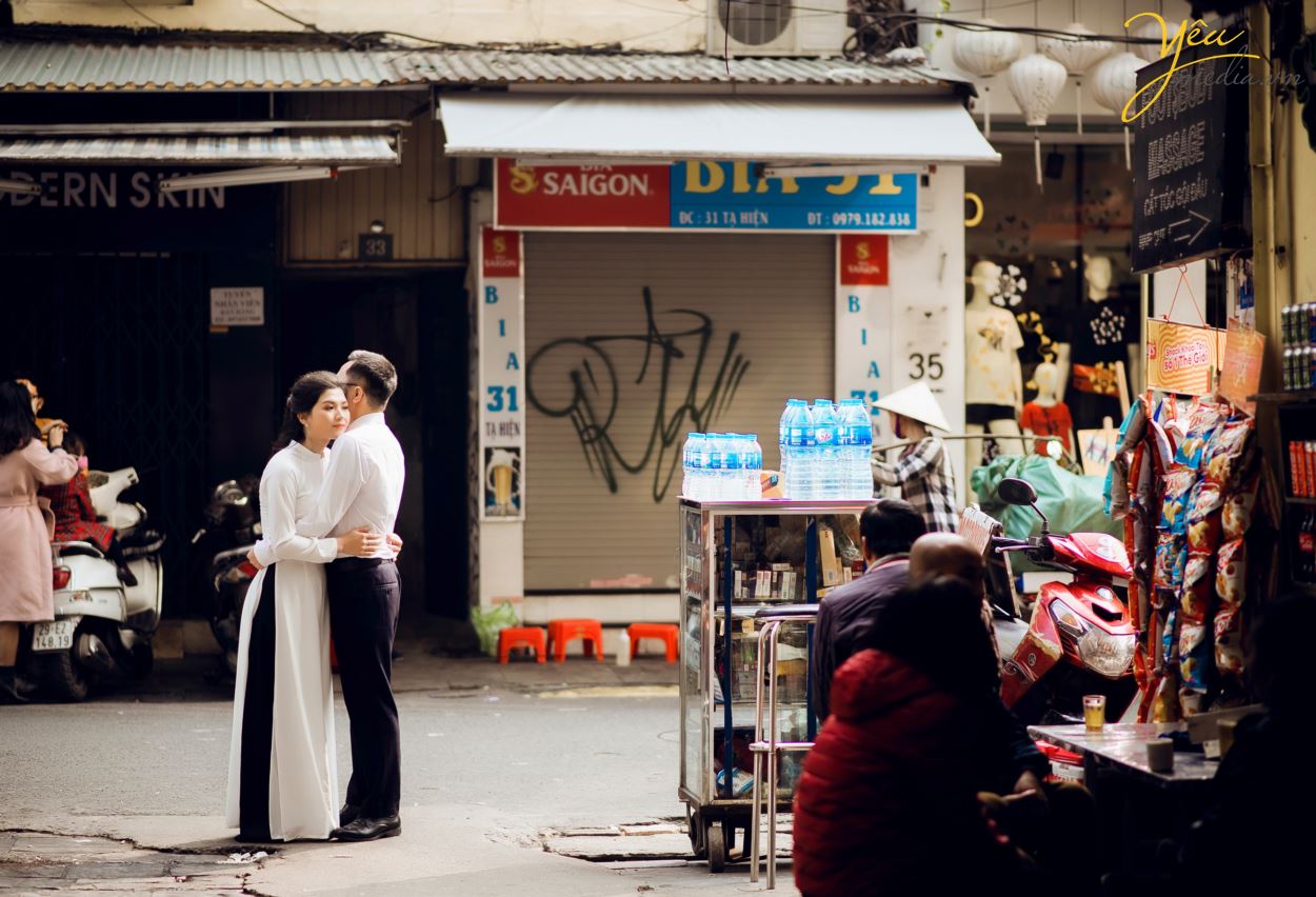 Album ảnh cưới chụp tại quán cà phê Ban Công - Hanoi Hanoi - phim trường: cặp Minh - Tuyết