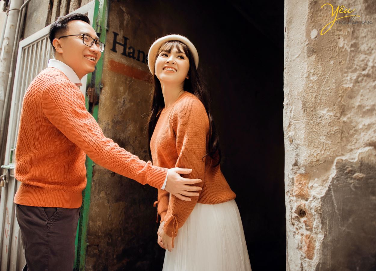 Album ảnh cưới chụp tại quán cà phê Ban Công - Hanoi Hanoi - phim trường: cặp Minh - Tuyết