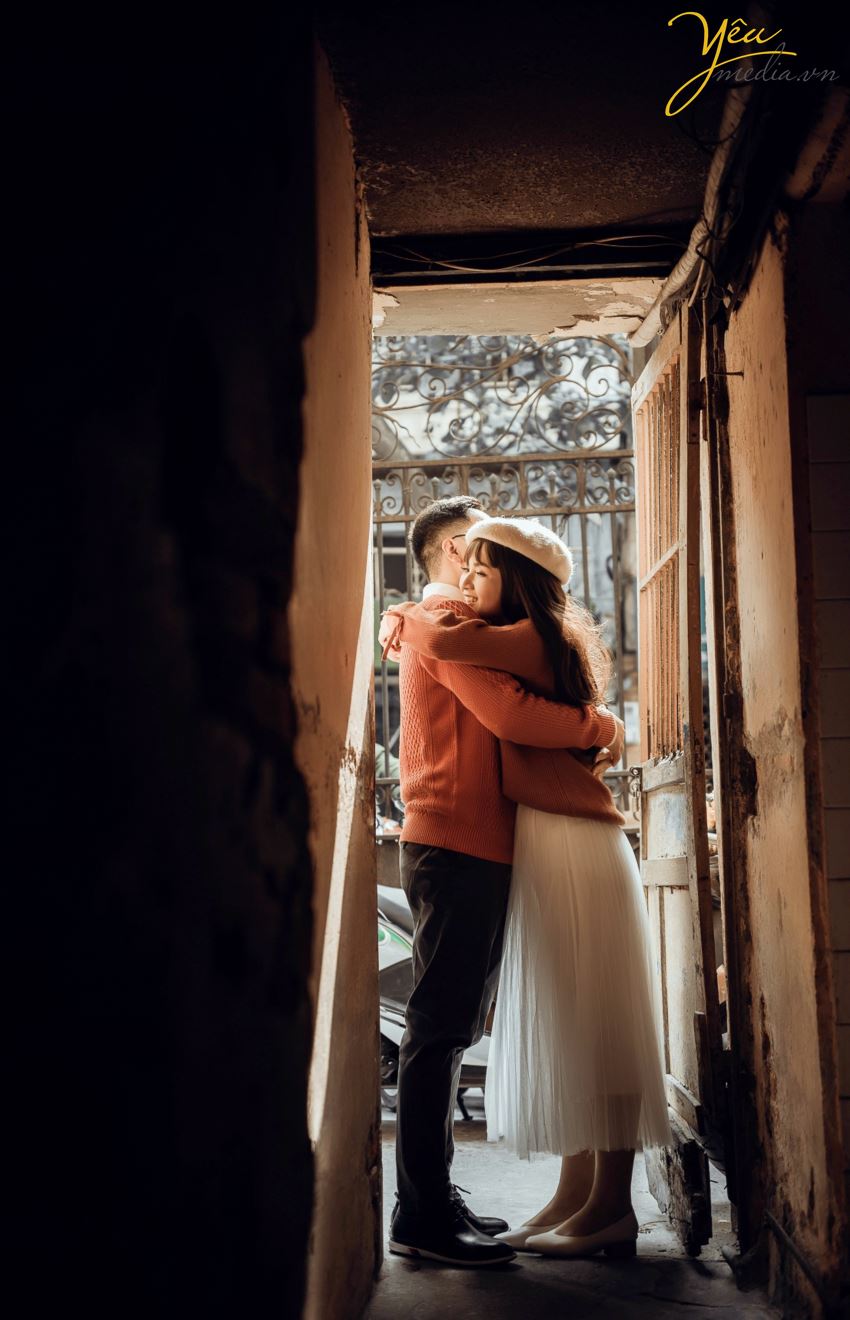 Album ảnh cưới chụp tại quán cà phê Ban Công - Hanoi Hanoi - phim trường: cặp Minh - Tuyết