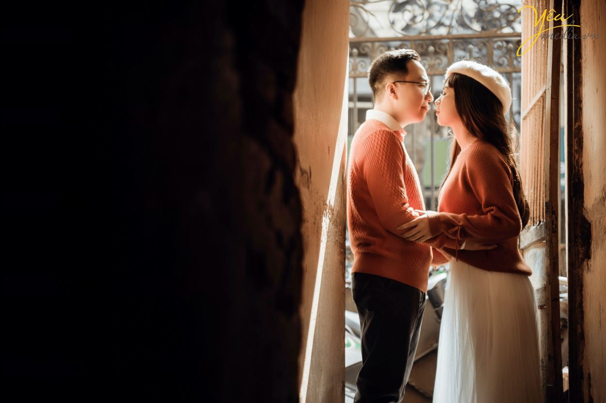 Album ảnh cưới chụp tại quán cà phê Ban Công - Hanoi Hanoi - phim trường: cặp Minh - Tuyết