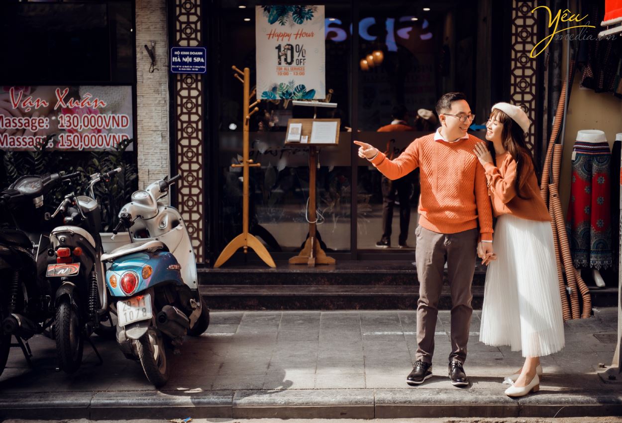 Album ảnh cưới chụp tại quán cà phê Ban Công - Hanoi Hanoi - phim trường: cặp Minh - Tuyết