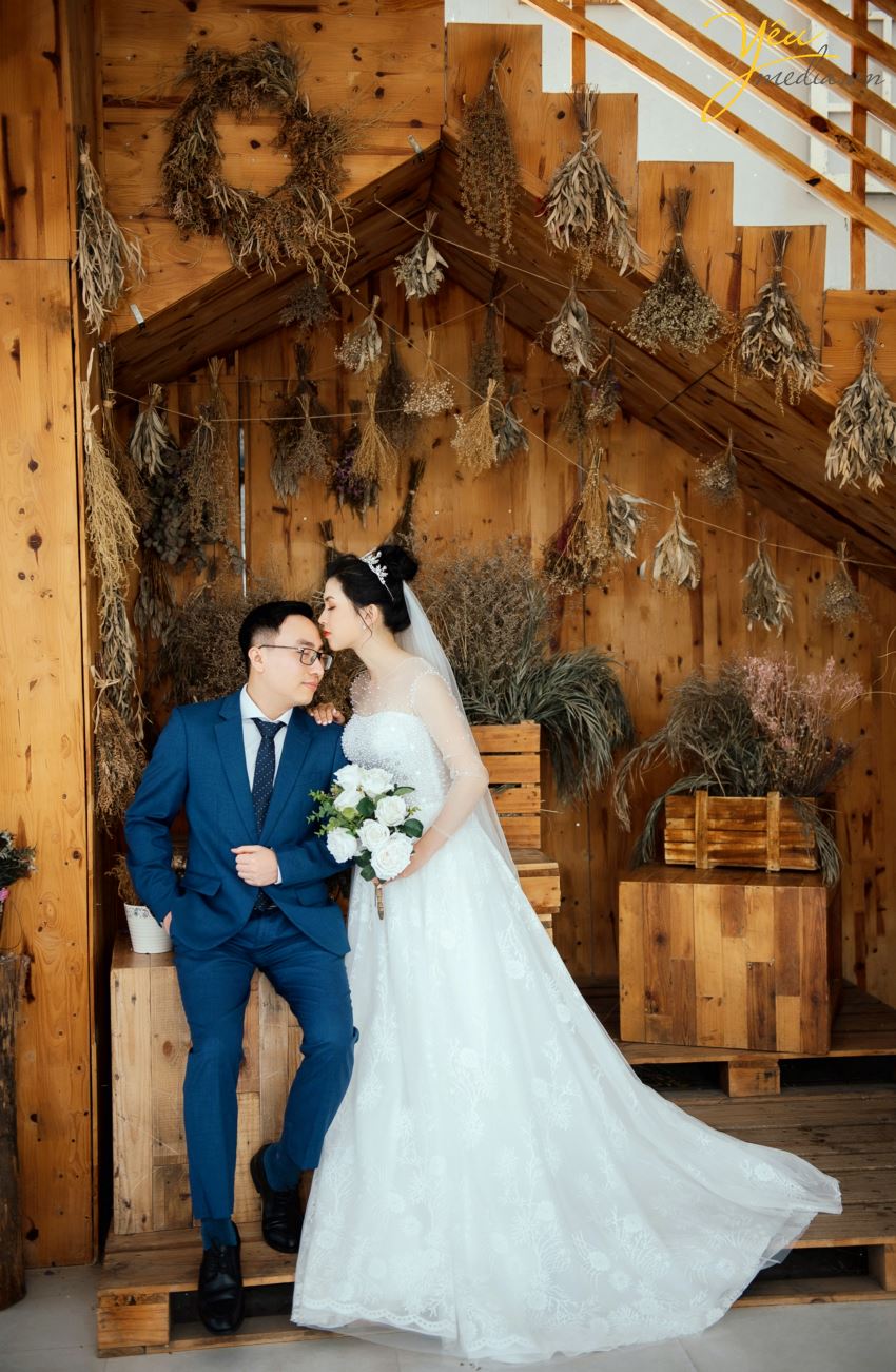 Album ảnh cưới chụp tại quán cà phê Ban Công - Hanoi Hanoi - phim trường: cặp Minh - Tuyết