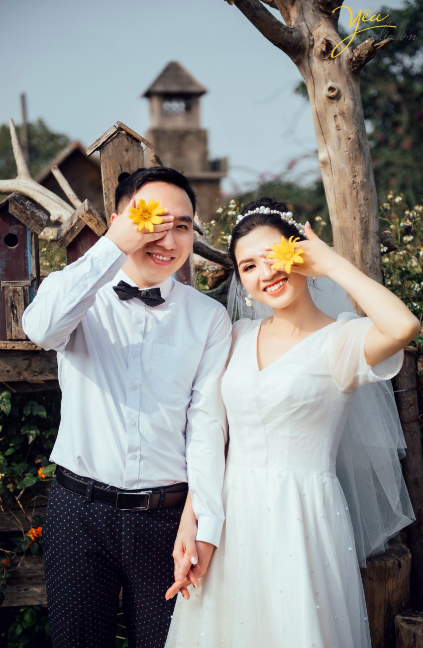 Album ảnh cưới chụp tại quán cà phê Ban Công - Hanoi Hanoi - phim trường: cặp Minh - Tuyết