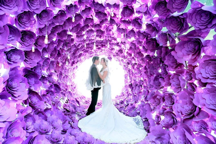 ảnh cưới chụp ở phim trường the vow wedding house sg