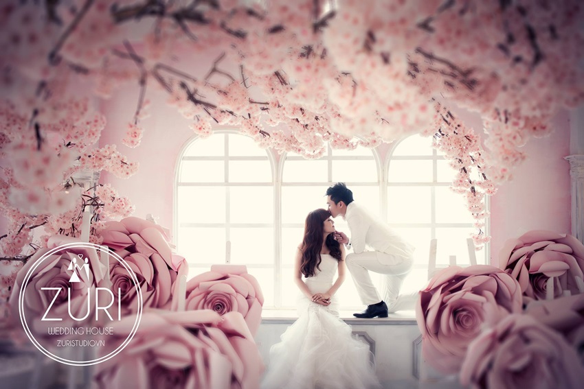 ảnh cưới chụp ở phim trường the vow wedding house sg