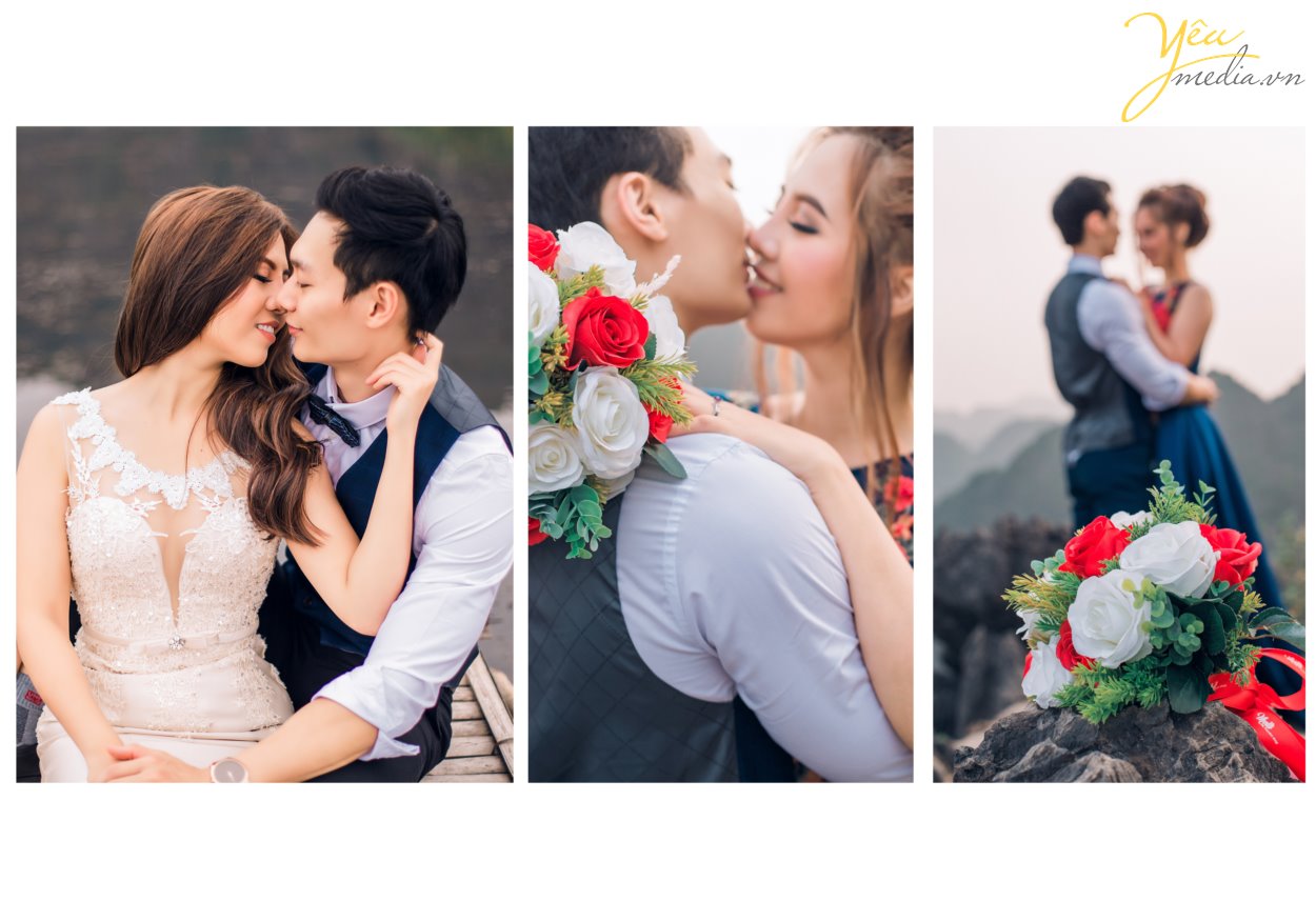 Nếu chụp ảnh cưới ở Ninh Bình, bạn sẽ chẳng thể bỏ qua khung cảnh lãng mạn của hoàng hôn đỏ nơi Đầm Vân Long. Vốn nổi tiếng là khu bảo tồn thiên nhiên lớn nhất miền Bắc, đến với nơi đây là bạn đến với một khung cảnh thiên nhiên hoang dã mà nên thơ. Chụp ảnh cưới đẹp nhất ở Động Am Tiên, hang múa, đầm vân long, tam cốc bích động, tỉnh ninh bình , studio yêu media