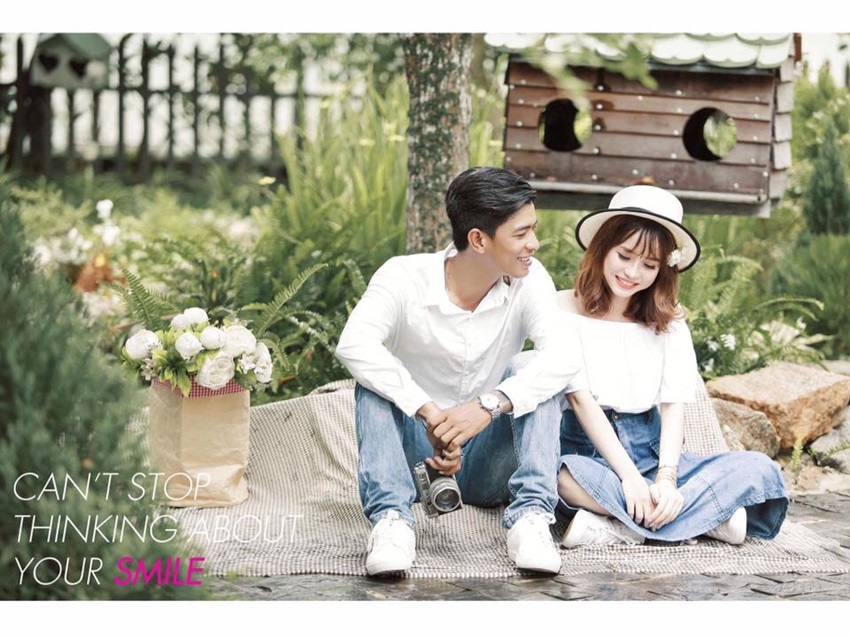 ảnh cưới dễ thương ở phim trường loving house cần thơ