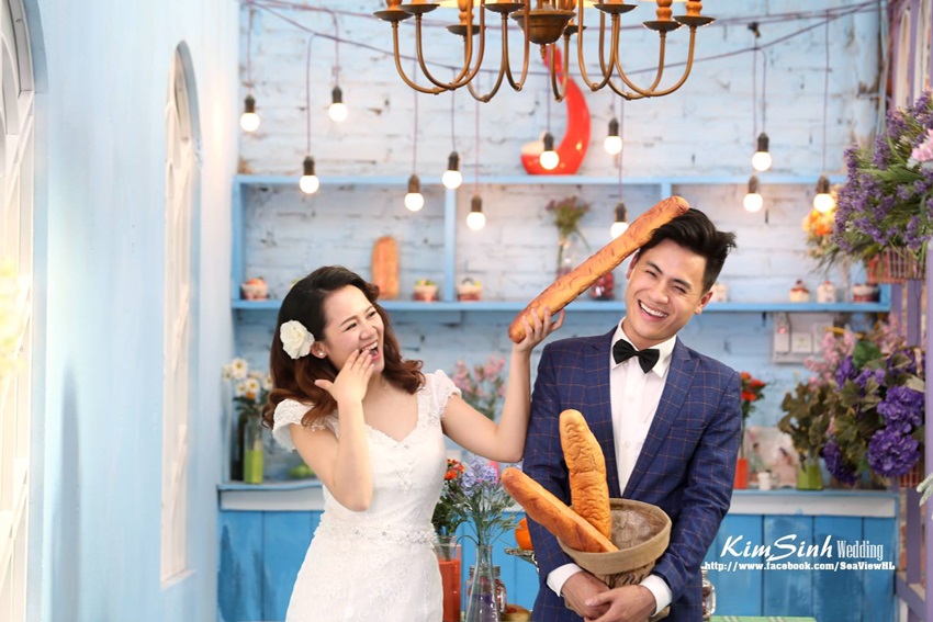 ảnh cưới ở phim trường sea view hạ long