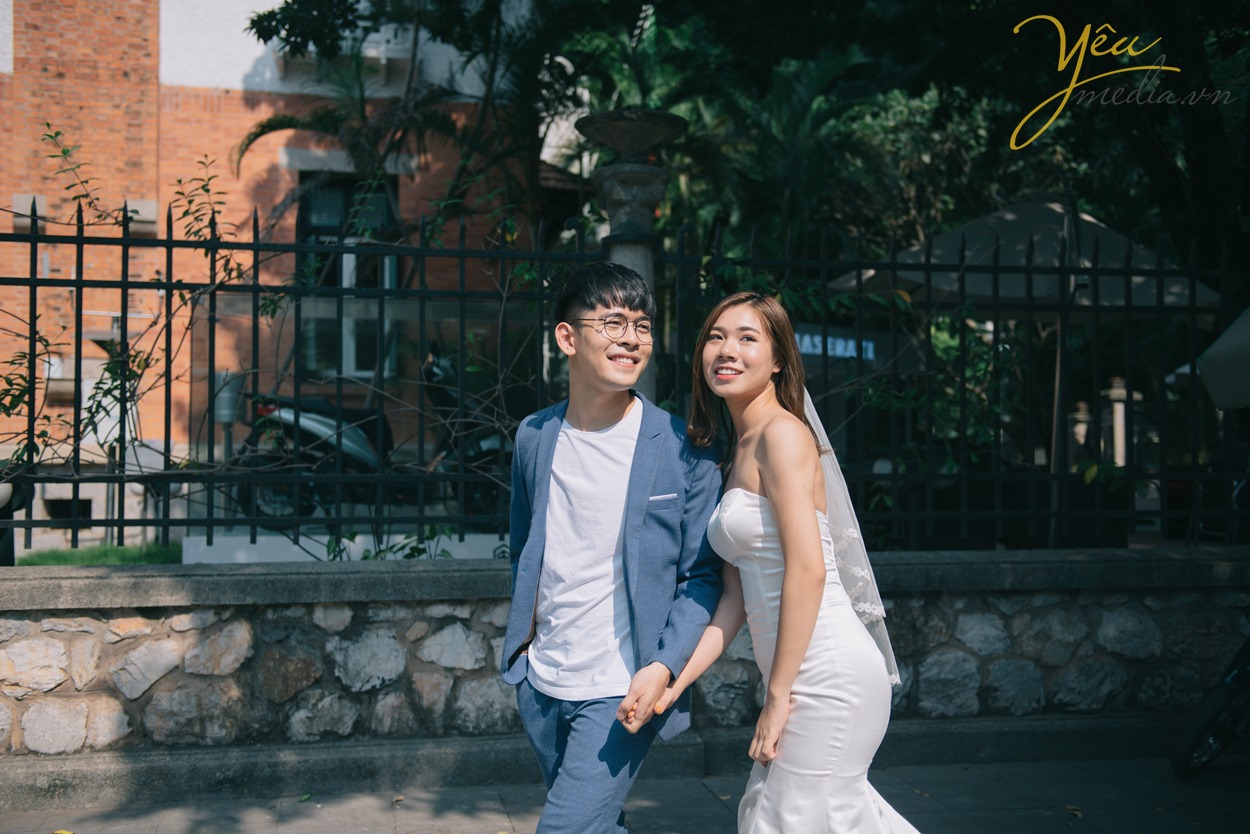 chụp ảnh cưới phong cách nhẹ nhàng dễ thương hàn quốc