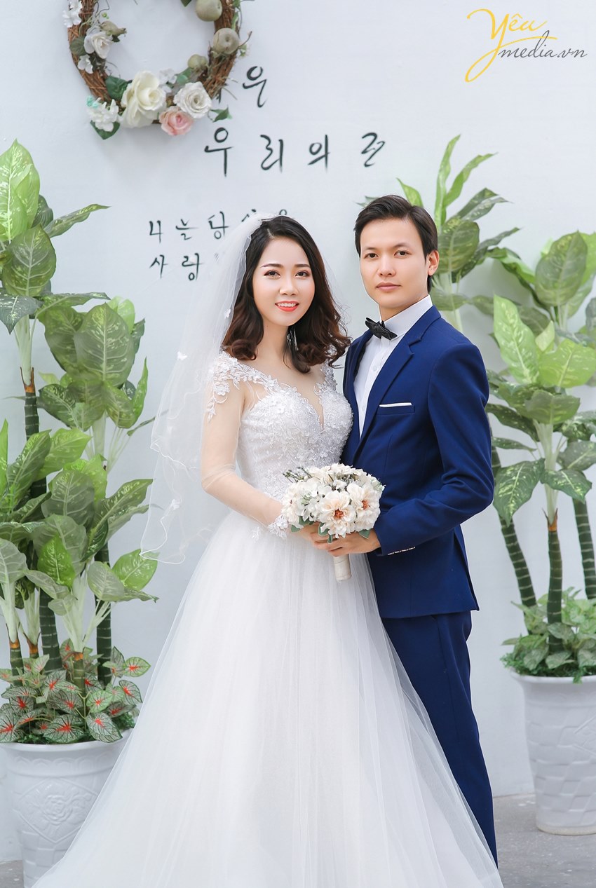 ảnh cưới chụp đơn giản phong cách hàn quốc