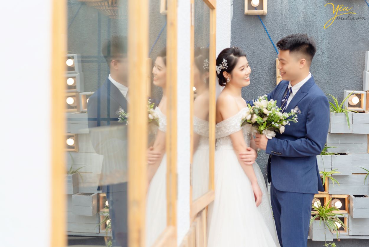 Phong cách ảnh cưới nhẹ nhàng sang trọng trong studio Rosa Hà Nội đẹp nhất Yêu Media